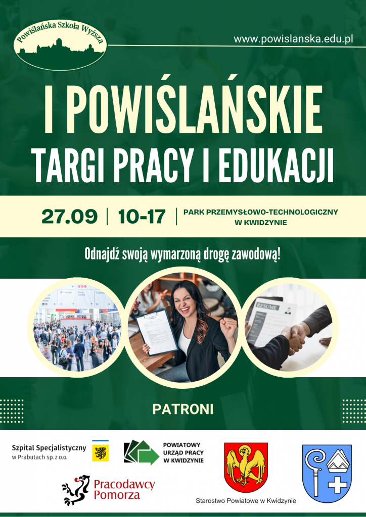 27.09 godz. 10-17 Park Przemysłowo-technologiczny w Kwidzynie. Odnajdź swoją wymarzoną drogę zawodową.